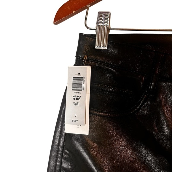 Aritzia Wilfred The Melina™ Flare High-Waisted Vegan Leather Flare Pants- Size 2 - Picture 7 of 12